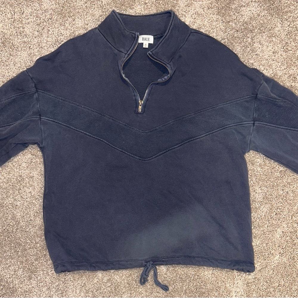 BKE navy quarter zip
